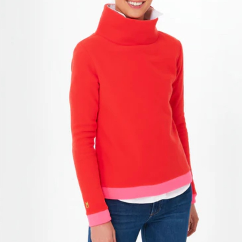 Women's Red Turtleneck Sweater